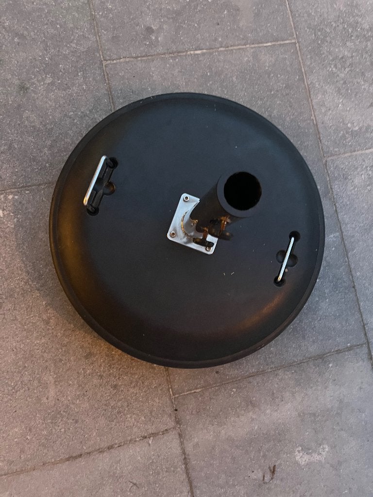 Parasolvoet rond 50 kg zwart, Ophalen, Gebruikt, Minder dan 1 meter, Parasolvoet