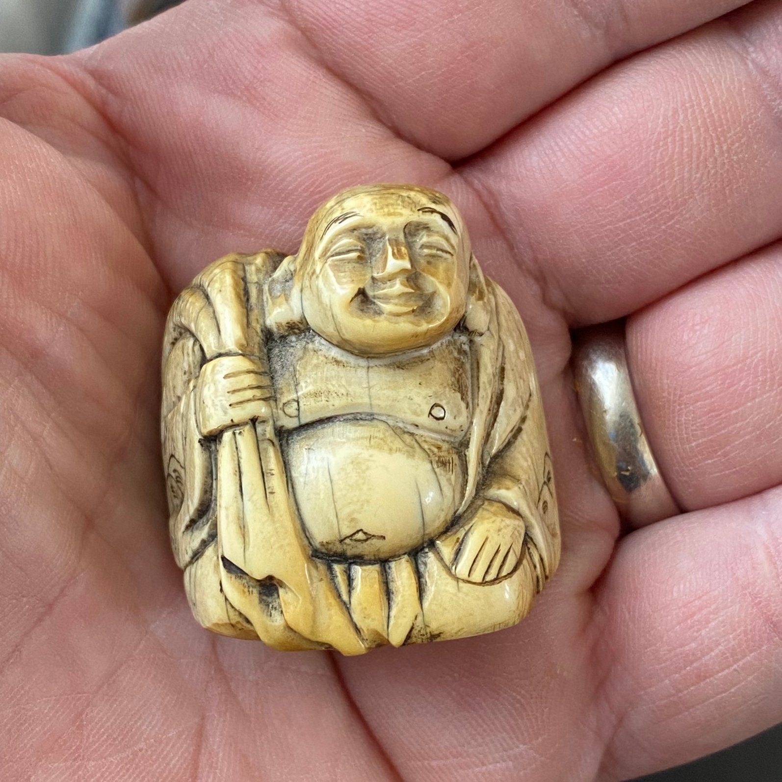 Netsuke japonais, époque Meiji, 19eme, Antiquités & Art, Enlèvement ou Envoi, Japon, Autres matériaux, Netsuke