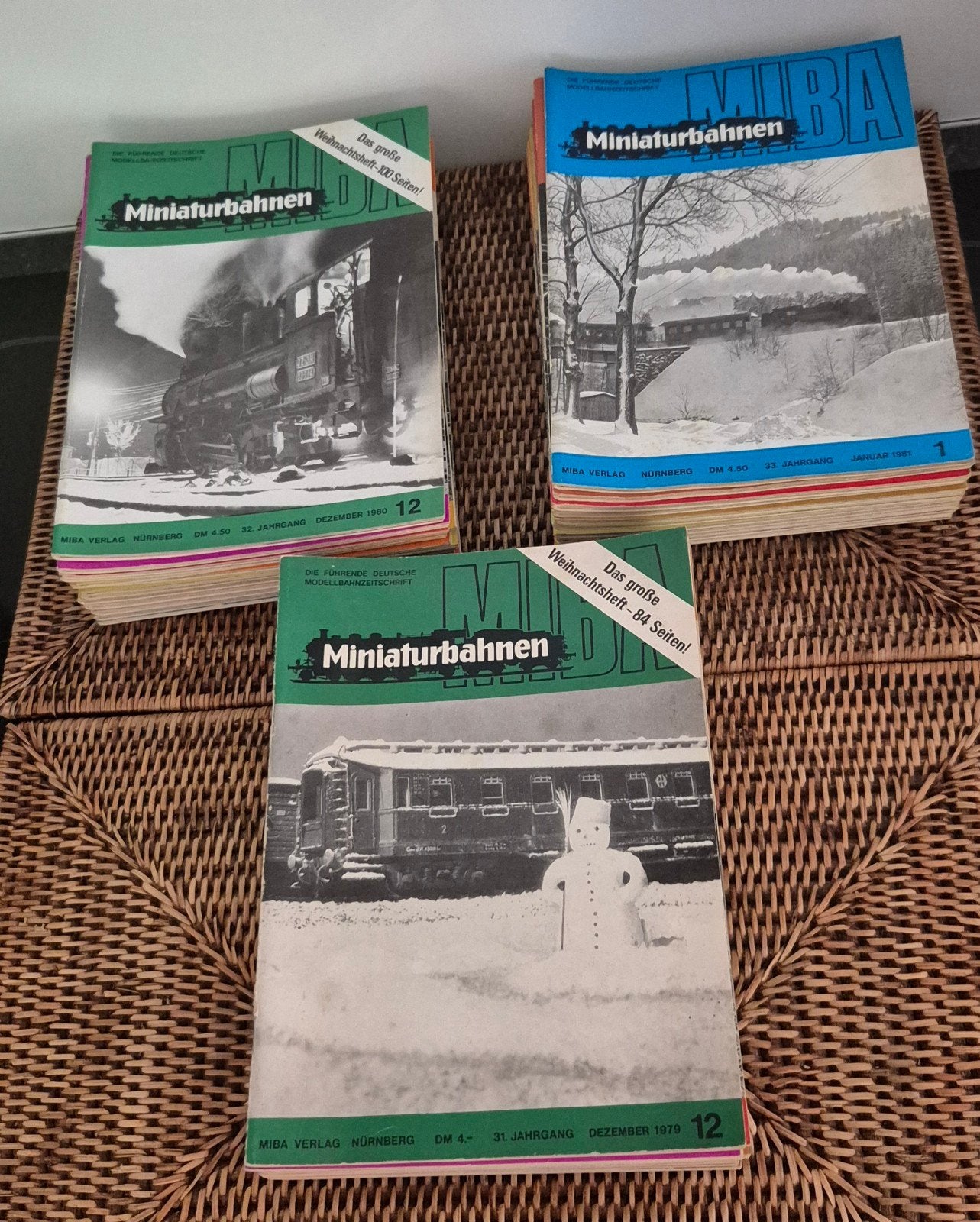 MIBA Miniaturbahnen 3 volumes complets 79,80,81 complets, Enlèvement