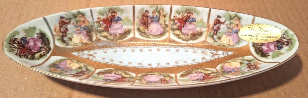 schotel porselein Fine China, Antiek en Kunst, Antiek | Porselein, Ophalen of Verzenden
