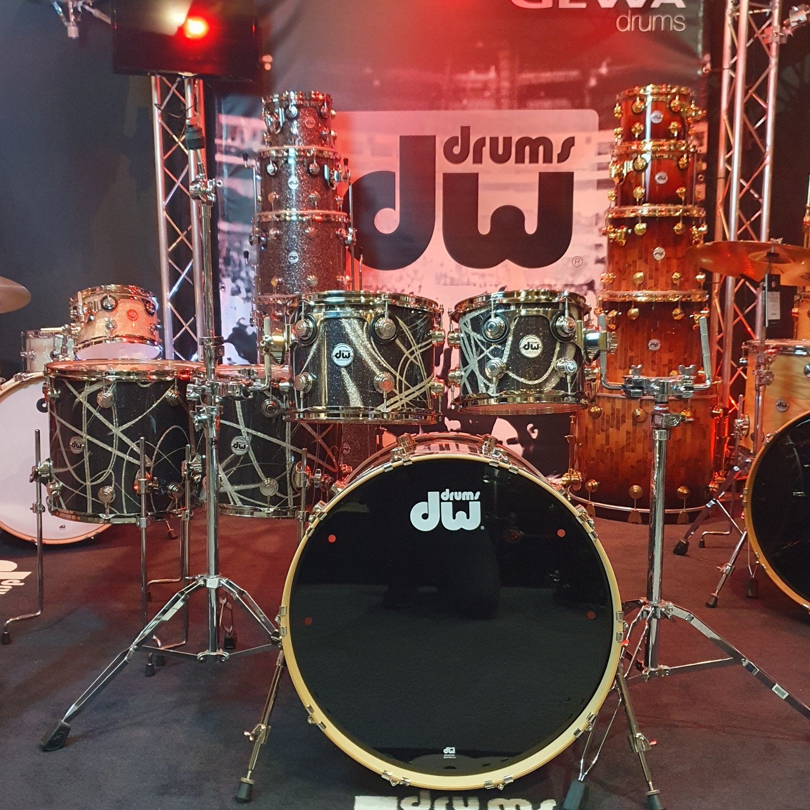 DW SSC maple: smoke glass contrail. 6pcs shellset, Musique & Instruments, Enlèvement ou Envoi, Neuf, Autres marques