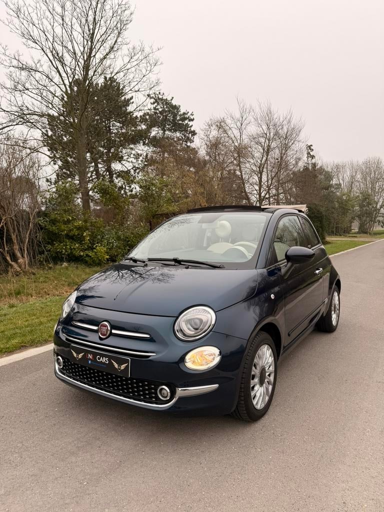 Fiat 500 Cabrio 1.2i Automaat / Garantie, Automaat, Cabriolet, Leder en Stof, Bedrijf