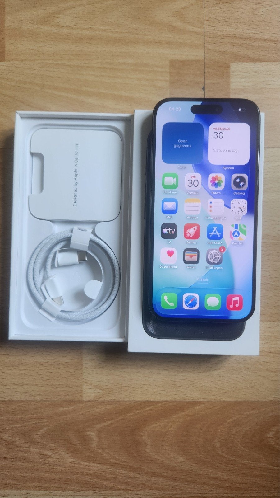 Te koop iPhone 15 pro 128gb, Ophalen, 128 GB, Zwart, Zo goed als nieuw