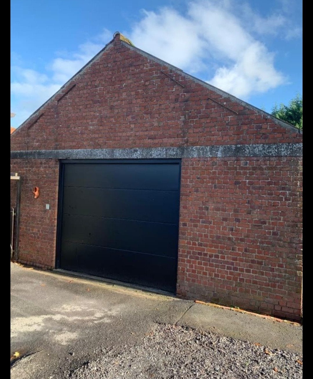 Sectionale garagepoort zwart (RAL9005) • reeds gedemonteerd, Immo, Garages en Parkeerplaatsen