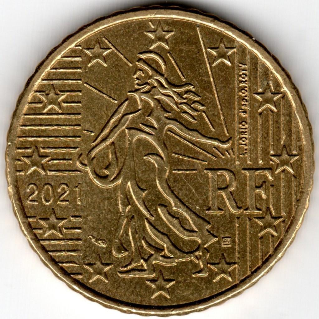 Frankrijk : 50 Cent 2021 KM#1412  Ref 16196, Postzegels en Munten, Munten | Europa | Euromunten, Ophalen of Verzenden, Frankrijk