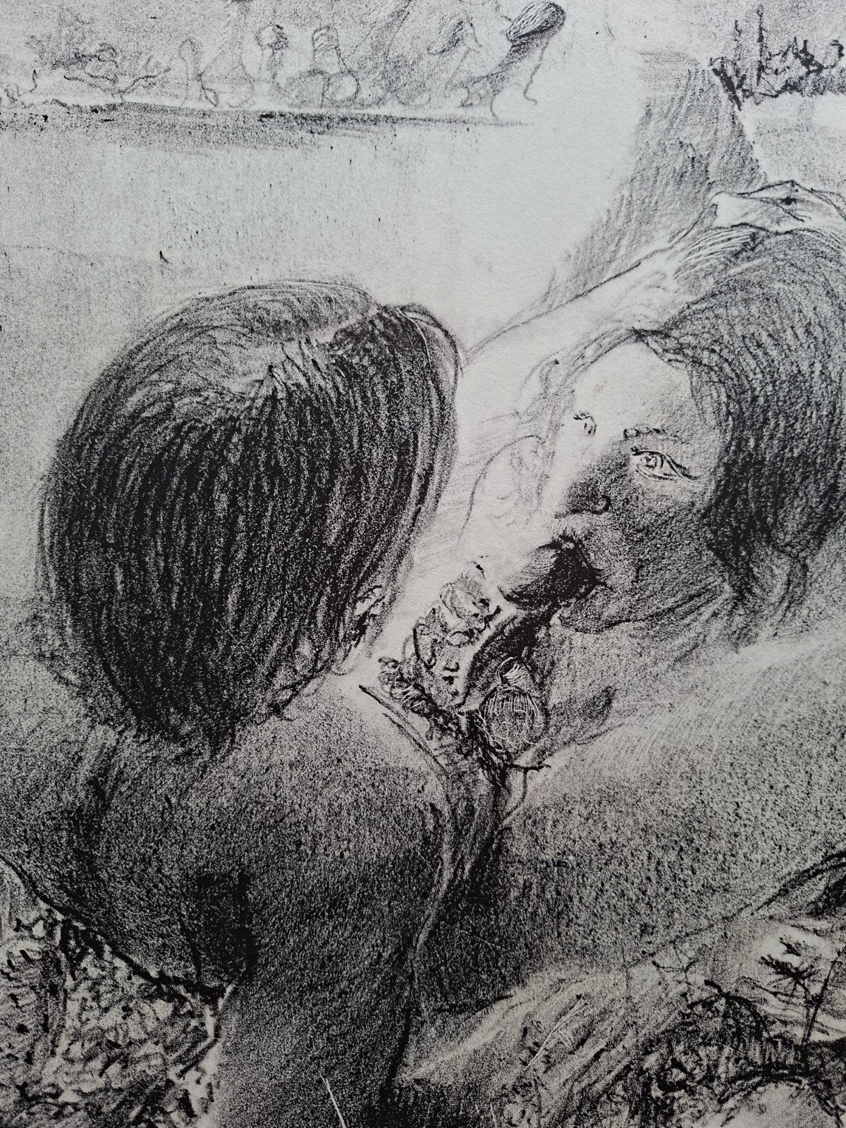 DE BRUYNE Dees "Kijk die hinde op haar rug..." litho, Antiek en Kunst, Genummerd, Ophalen of Verzenden