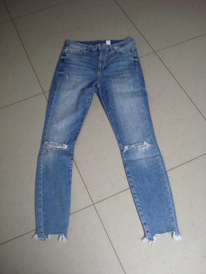 & Denim jeansbroek, dames/meisjes. mt 29, W28 - W29 (confection 36), Enlèvement ou Envoi, Bleu, & Denim