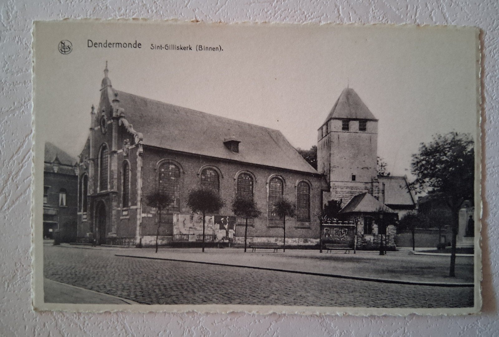 vintage Postkaart De kerk van Dendermonde, Verzamelen, Ophalen of Verzenden
