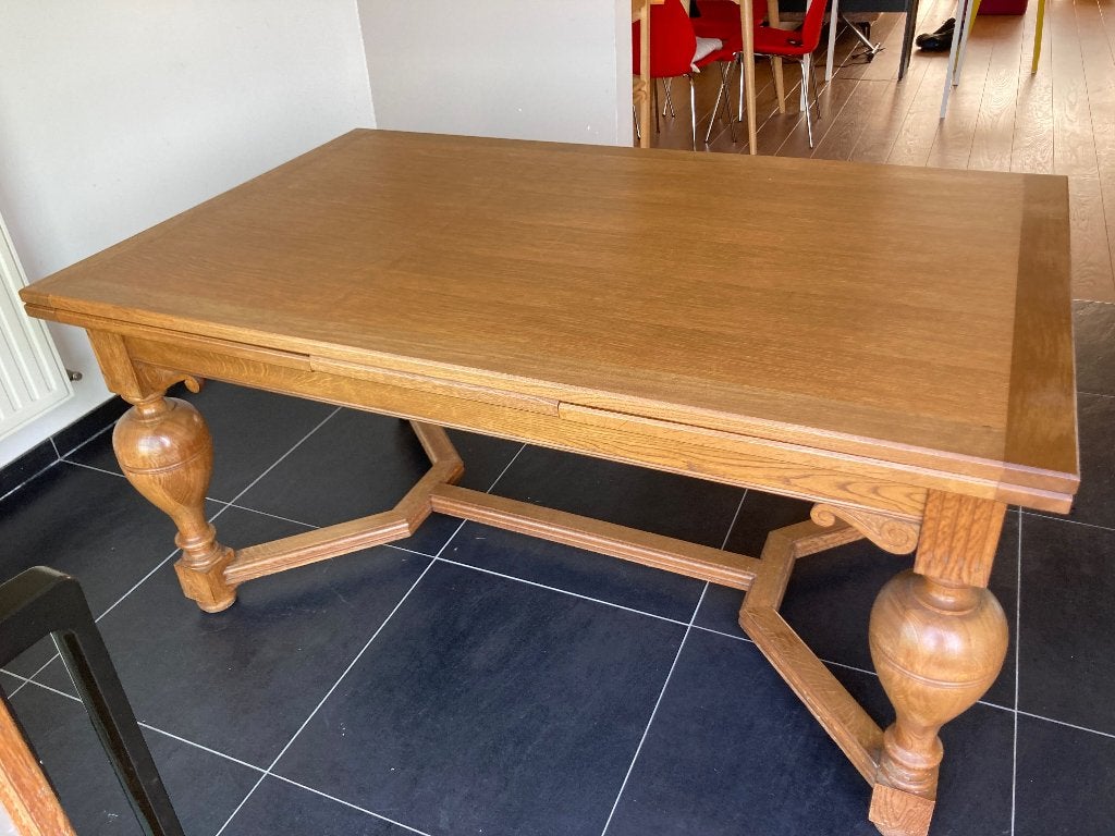 eiken tafel, Huis en Inrichting, Ophalen, Gebruikt, Renaissancestijl, Eikenhout