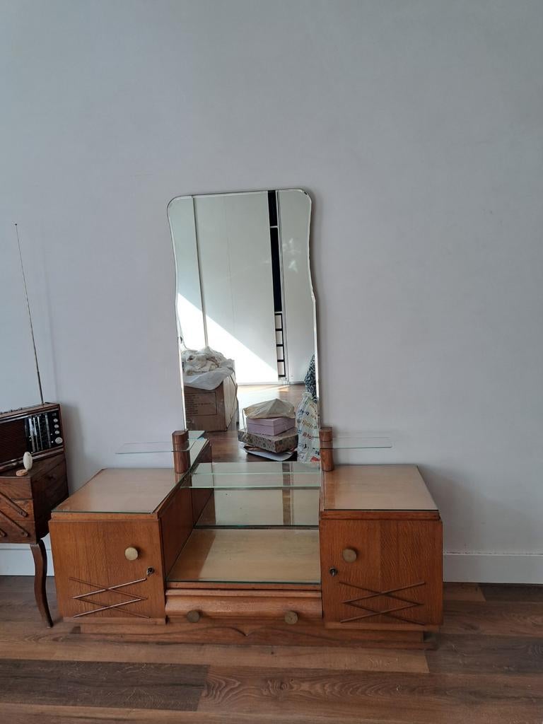 Commode ancienne avec miroir, Antiek, Moins de 100 cm, 100 à 150 cm, Enlèvement