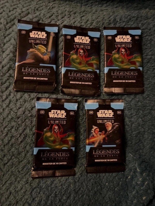 5 Star Wars Legends-boosters, Verzamelen, Ophalen of Verzenden, Nieuw, Overige typen