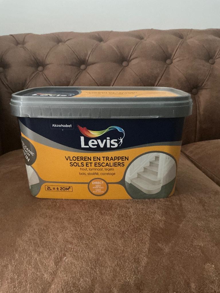 PEINTURE POUR SOLS ET ESCALIERS LEVIS, Bricolage & Construction, Neuf, Moins de 5 litres, Gris, Enlèvement