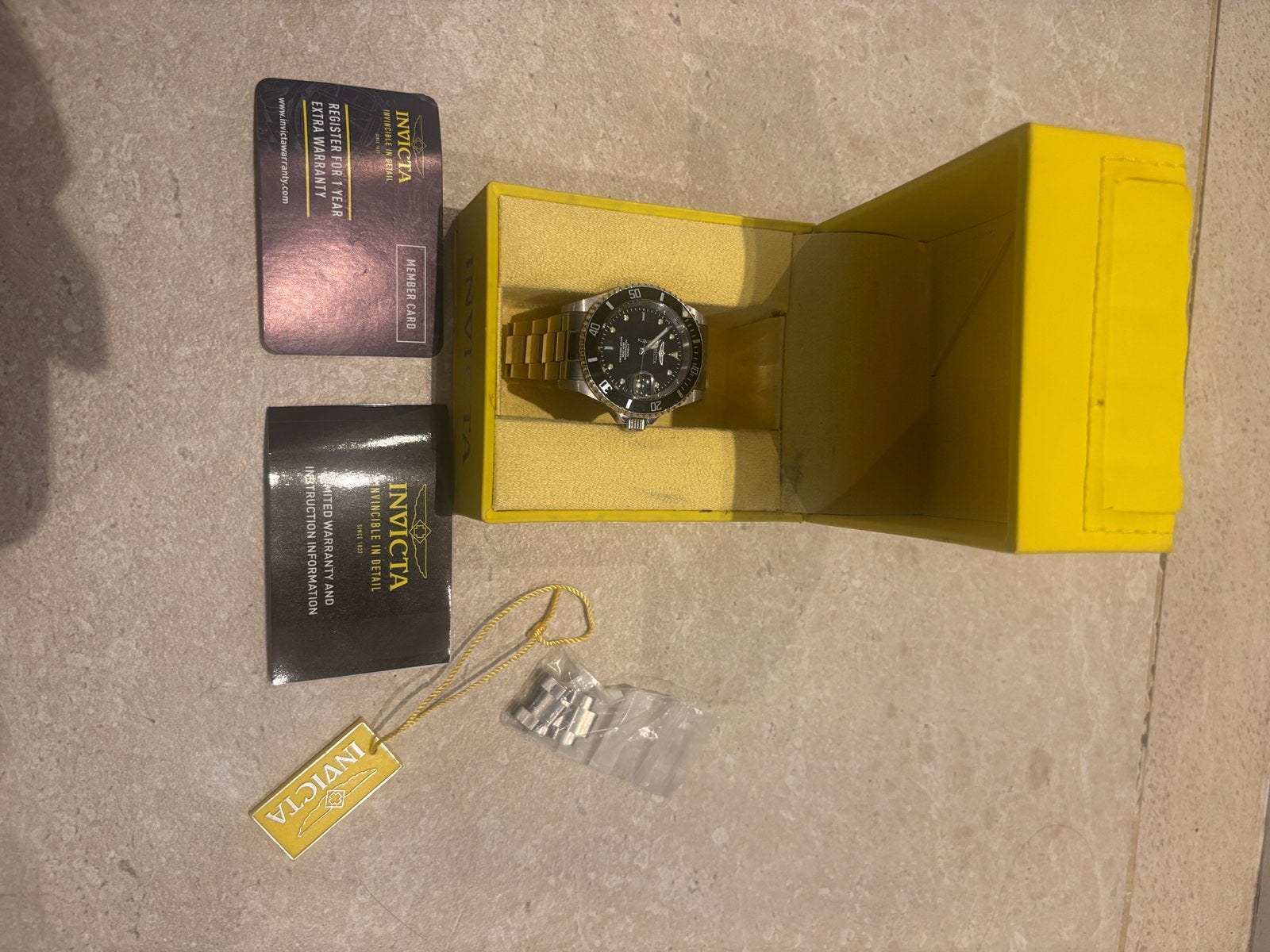 Invicta watch, Handtassen en Accessoires, Overige merken, Staal, Polshorloge, Ophalen of Verzenden
