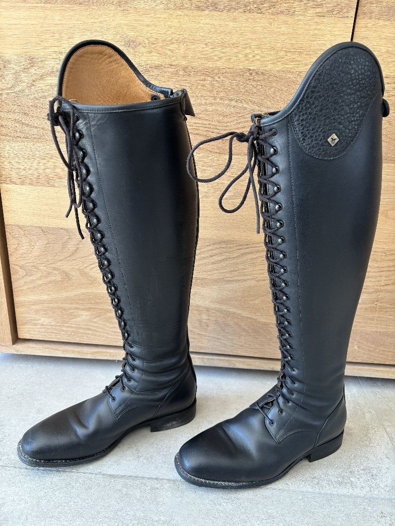 De Niro Boot S8603 Maat 41 A L met veters en rits, Dieren en Toebehoren, Paardrijkleding, L, Dressuur, Dames, Ritssluiting