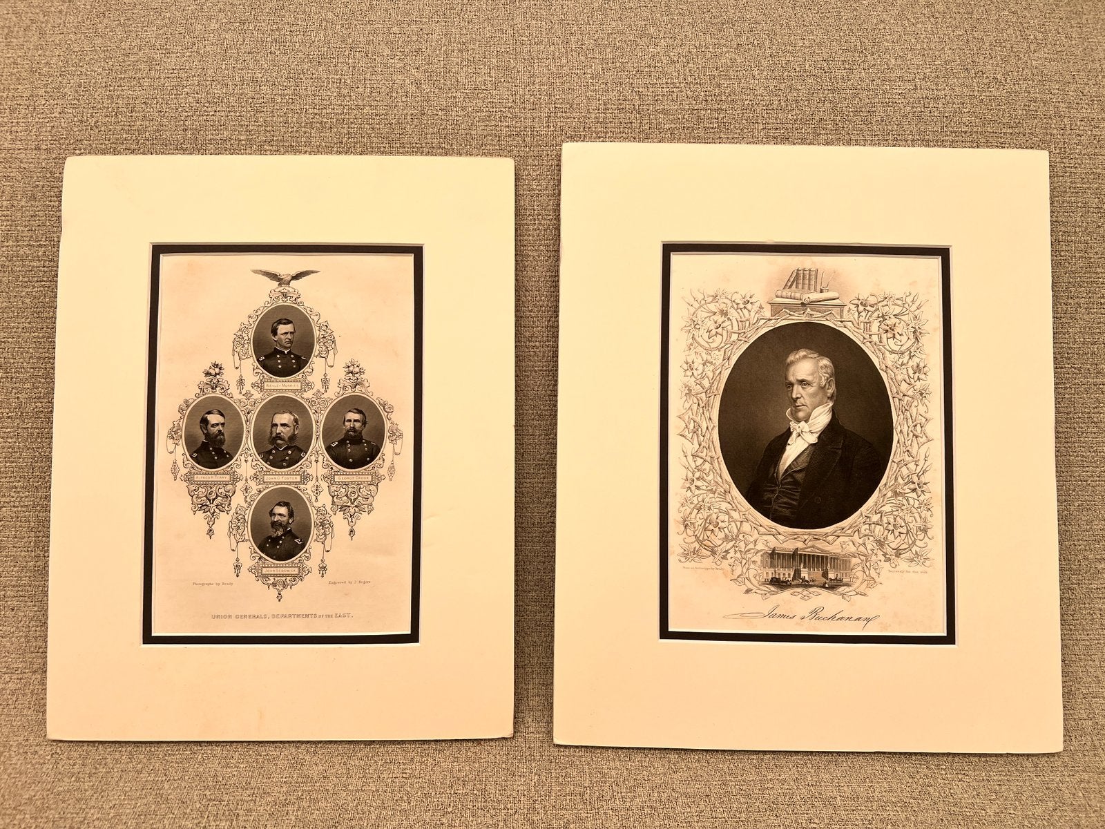Originele gravures 1862-1866 Amerikaanse Burgeroorlog, Gravure, 30 cm, 1800 - 1899, Enlèvement ou Envoi
