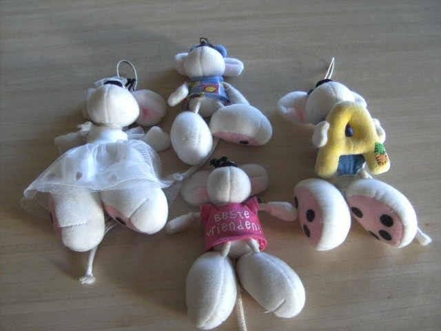 Knuffels Didlina met Sleutelhanger. 3x.  NIEUW., Kinderen en Baby's, Speelgoed | Knuffels en Pluche, Nieuw, Overige typen, Overige karakters