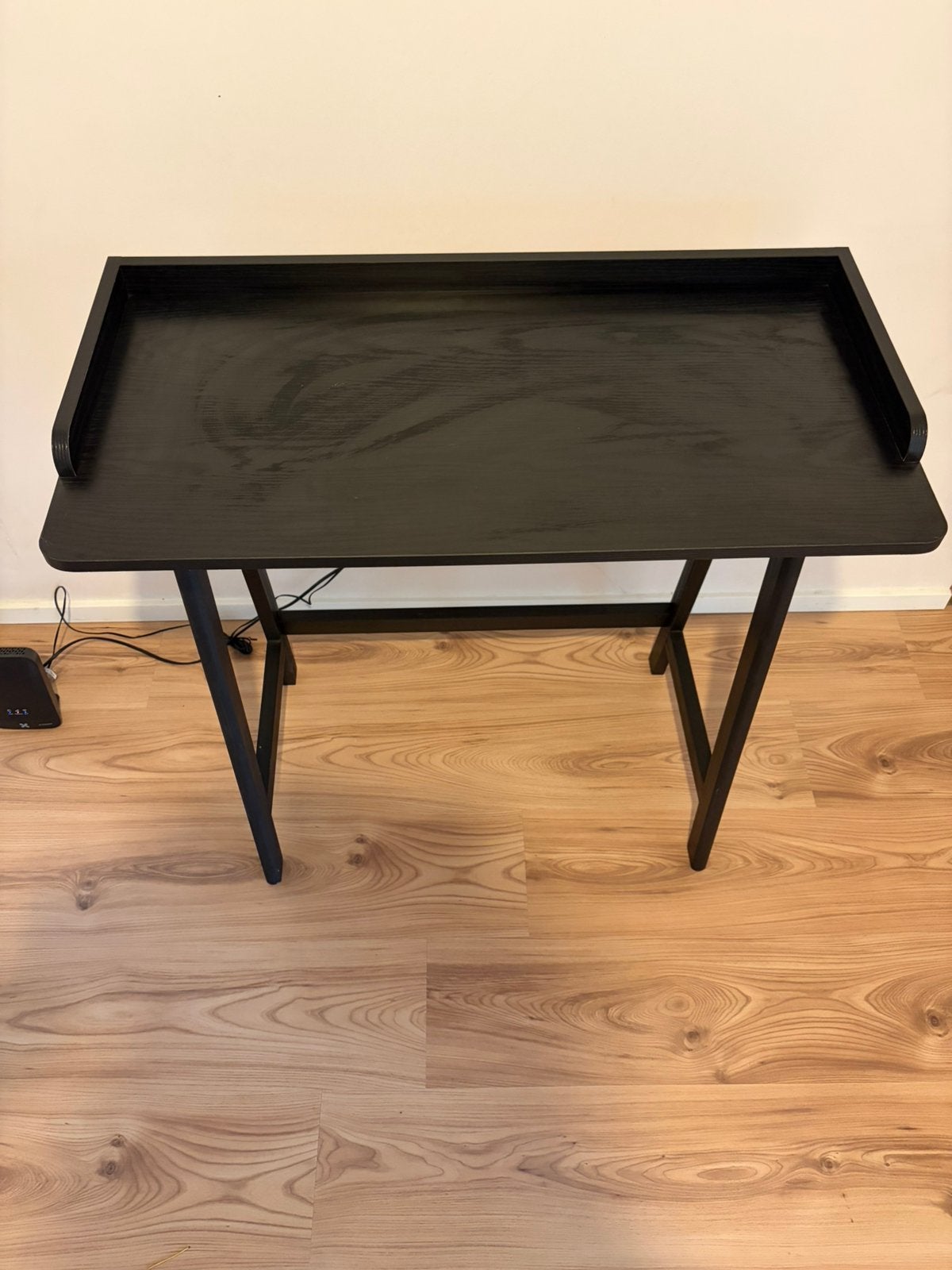 Zwarte haltafel / sidetable – 80 x 40 cm, Huis en Inrichting, Tafels | Sidetables, Ophalen, Zo goed als nieuw