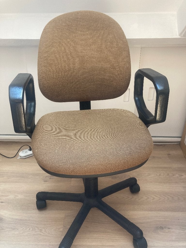 Bureaustoel - bruin, Huis en Inrichting, Ophalen, Gebruikt, Bruin, Bureaustoel