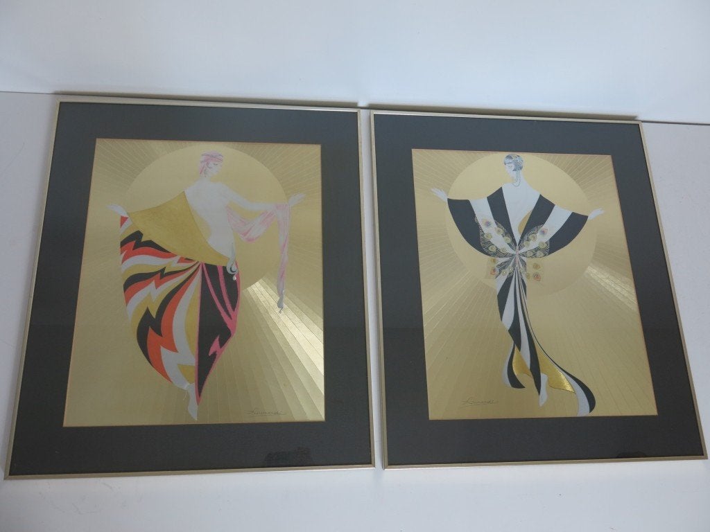set Art Deco Wanddecoratie – Carlos de Asumendi, Ophalen of Verzenden, Wanddecoratie, Glas, Set