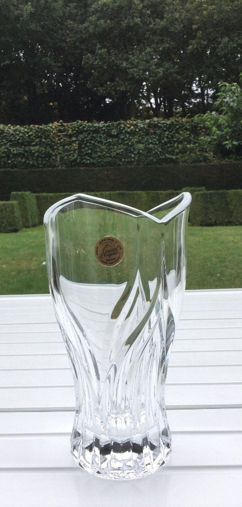 Wit Kristallen Vaas Cristal d'Arques. €8,00, Antiek en Kunst, Ophalen