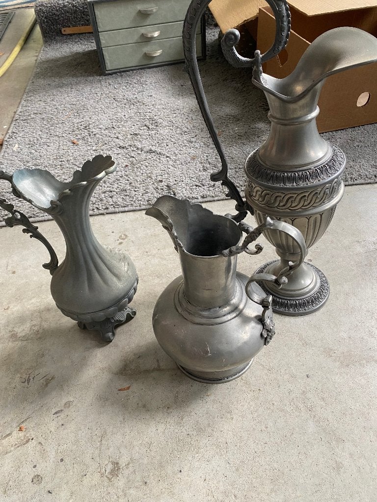 drie stukken tin 5.5 kg, Ophalen