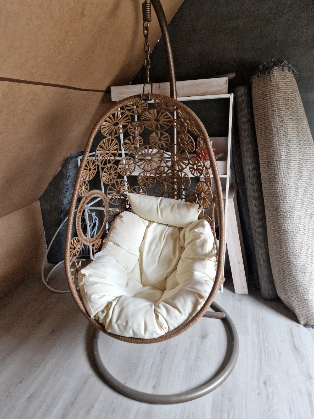 egg chair lesli living, Enlèvement, Comme neuf, Osier