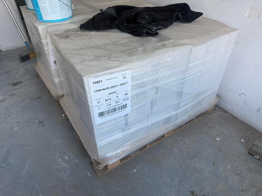 Vloer tegels 60x60, Doe-het-zelf en Bouw, Tegels, Ophalen, Zo goed als nieuw, Vloertegels