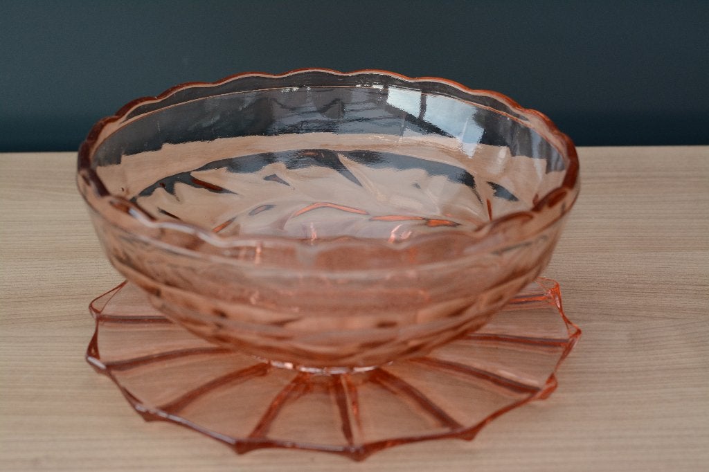 collection de verre pressé rose, Antiquités & Art, Antiquités | Verre & Cristal, Enlèvement