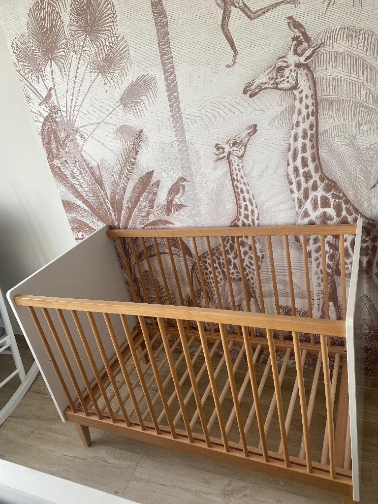 Babybedje Bopita, Moins de 70 cm, Comme neuf, Sommier à lattes, Enlèvement