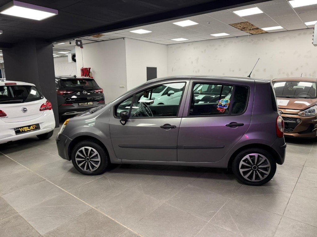 RENAULT MODUS BENZINE BLANCO GEKEURD+CARPASS, Auto's, Bluetooth, 75 kW, Zwart, Bedrijf