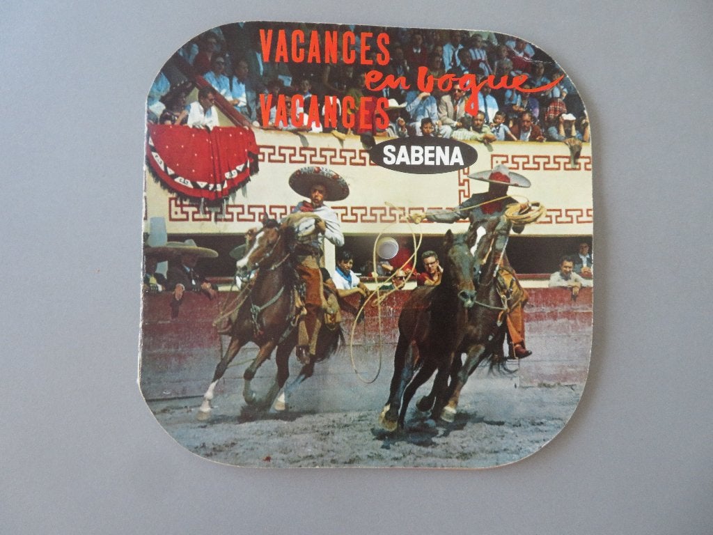 Special Vacances en Vogue SABENA met 2 plastic plaatjes, Collections, Souvenirs Sabena, Enlèvement ou Envoi, Comme neuf