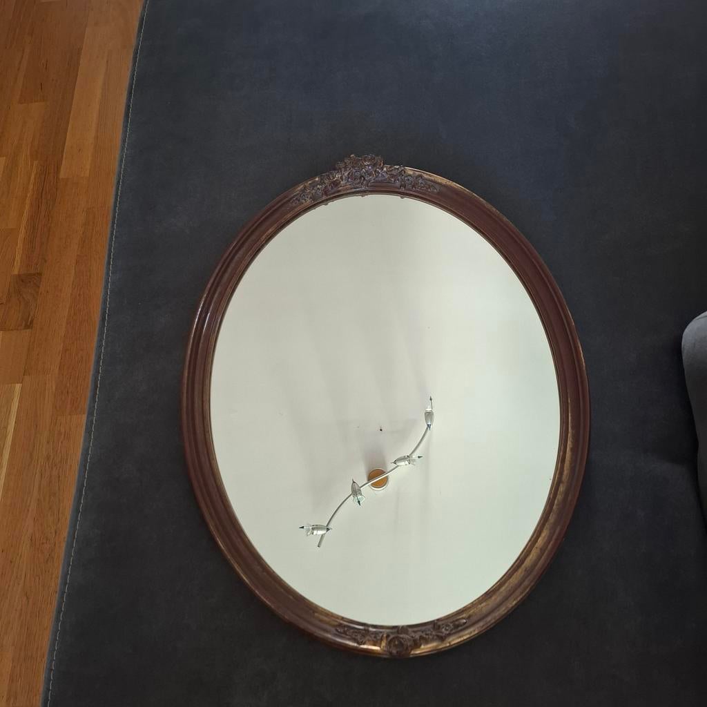 Deknudt spiegel, Ophalen of Verzenden, Ovaal, Minder dan 50 cm, Minder dan 100 cm