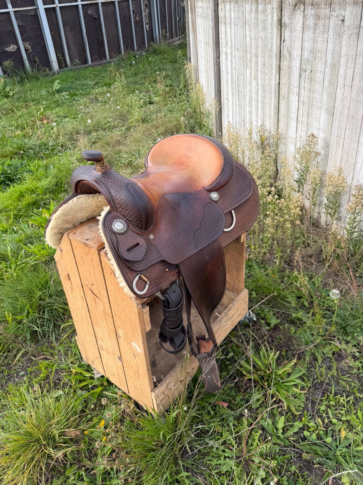 Bobs westernzadel, Middel, Ophalen, Gebruikt, S (16 of 16.5 inch)