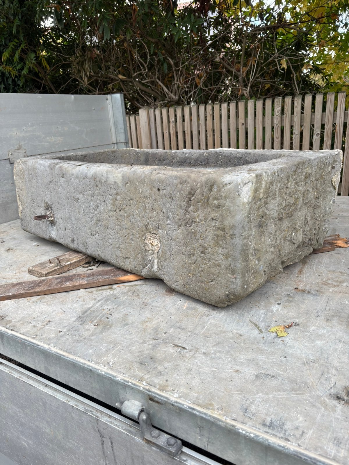 Antieke arduinen trog/ wasbak. Voor info BELLEN 0474220705, Antiek en Kunst, Ophalen