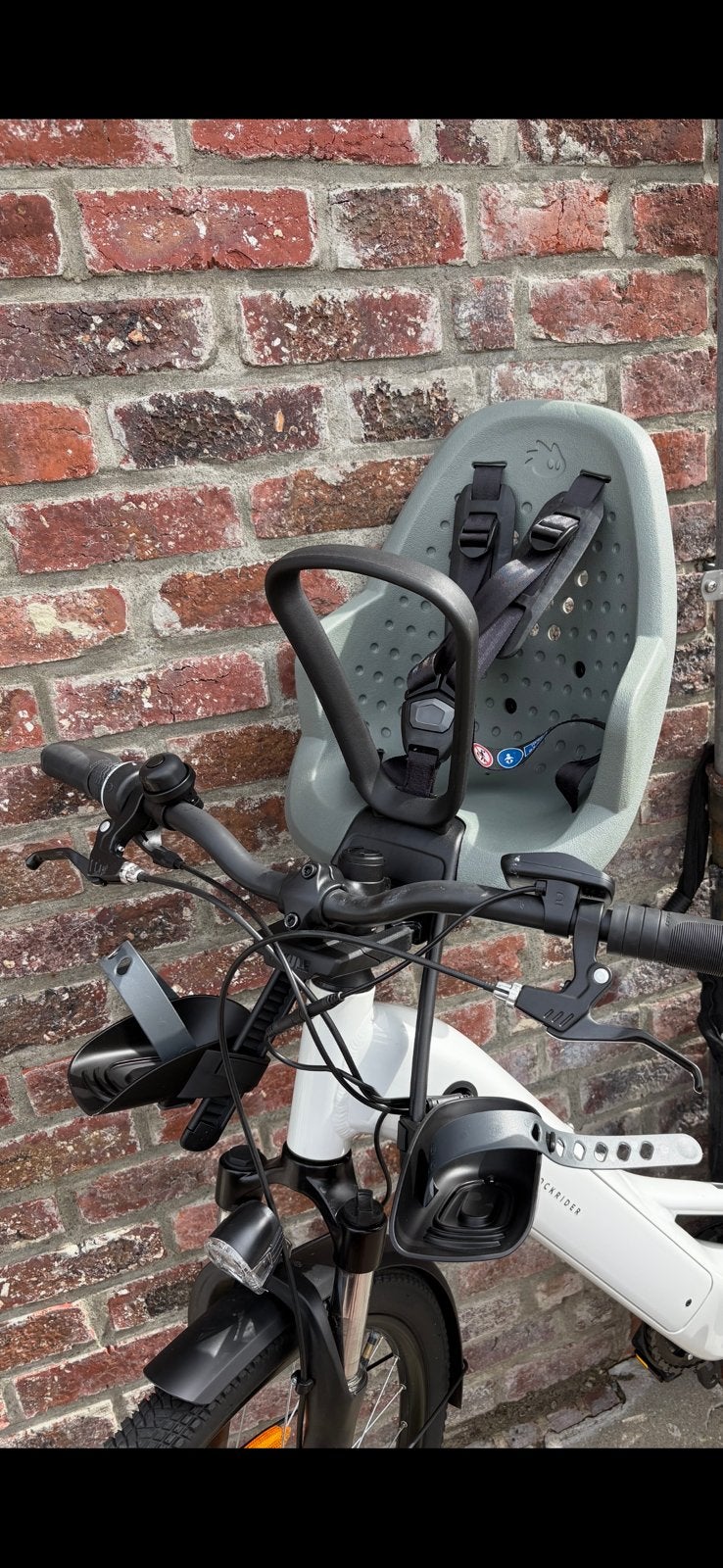 THULE fietstoel, Ophalen, Voetsteuntjes, Voorzitje, Zo goed als nieuw