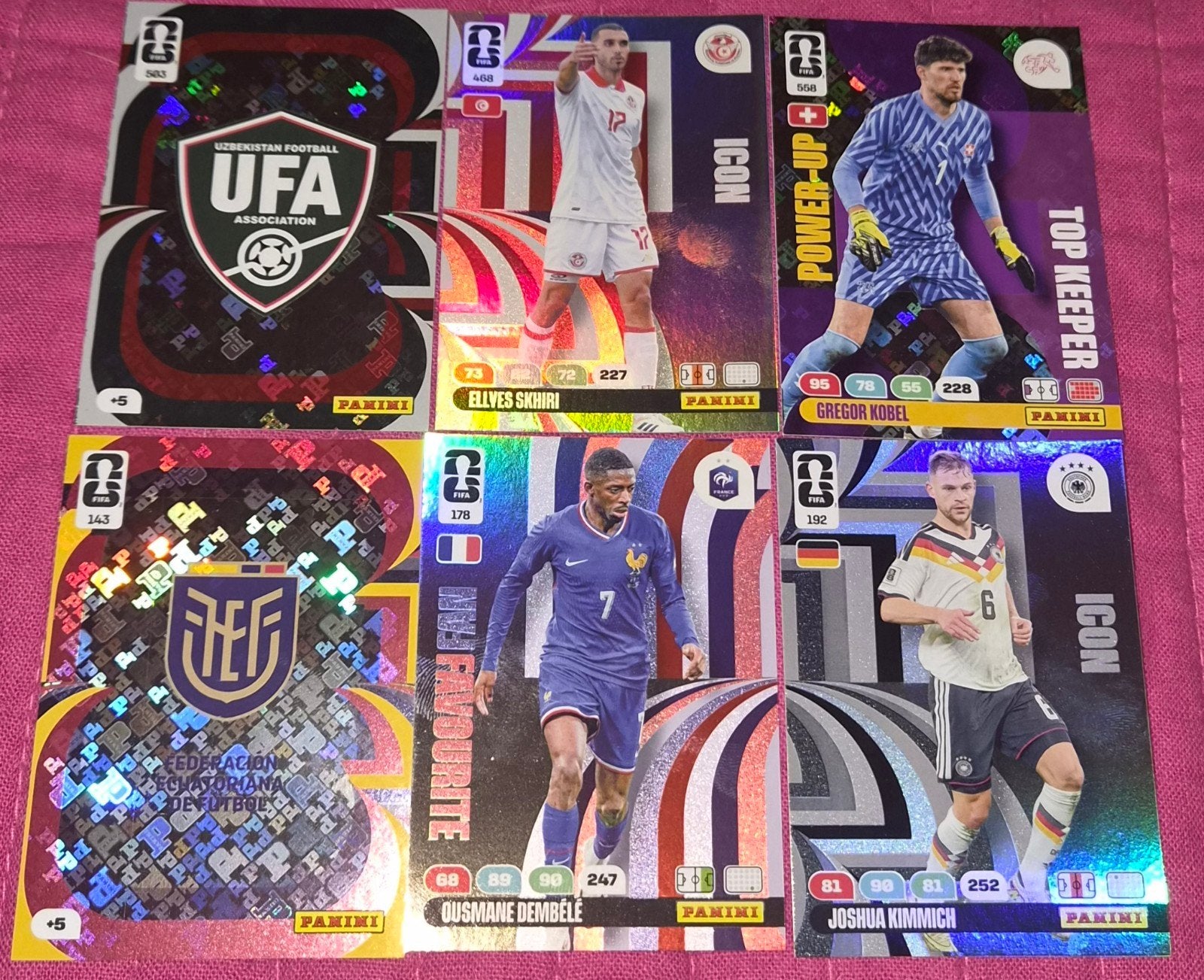 lot de 6 cartes Adrenalyn XL Panini, Envoi, Neuf, Autres types