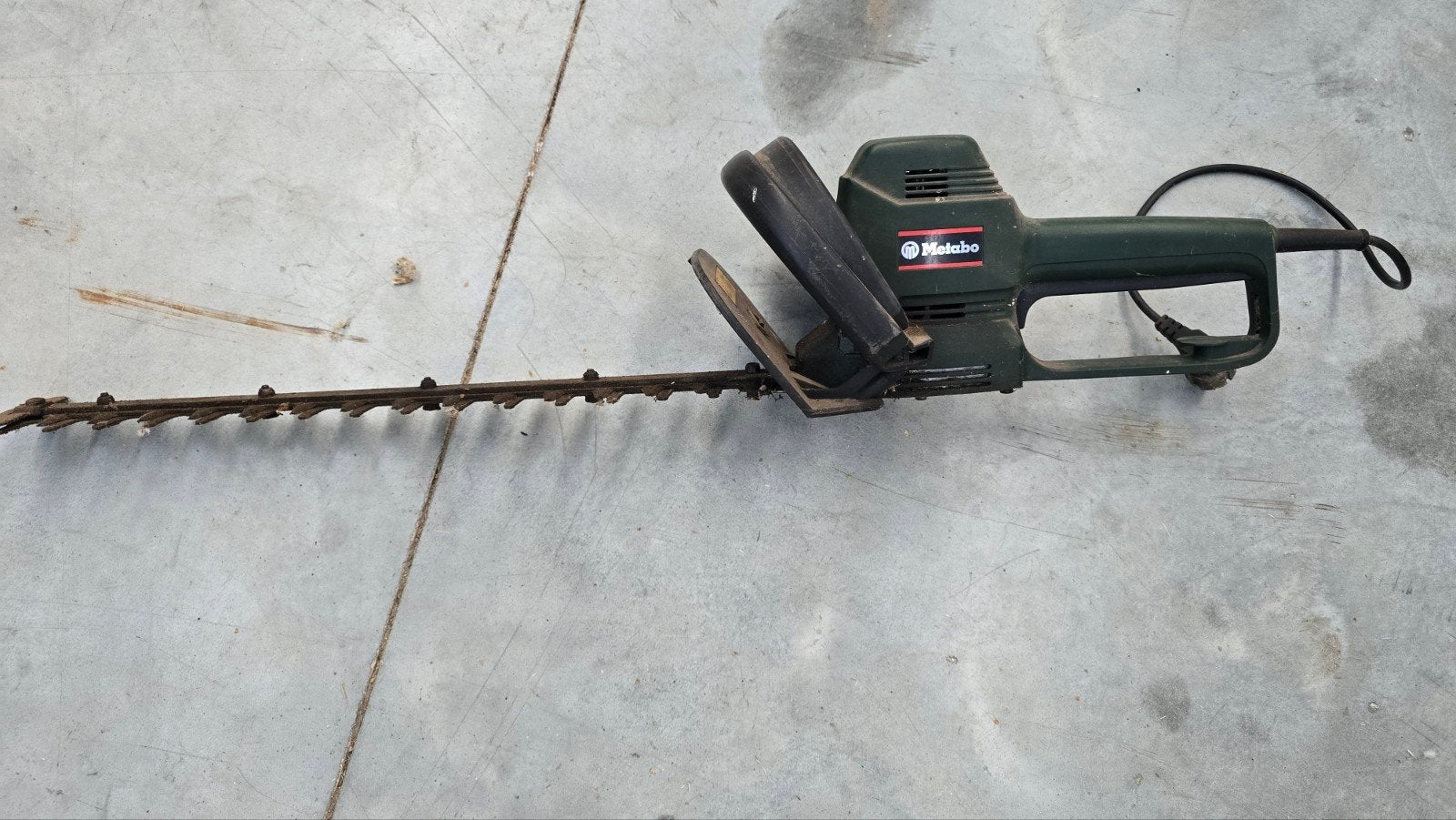 Elektrische Metabo Heggeschaar – Goed Werkende Staat, Tuin en Terras, Ophalen, Gebruikt, Overige soorten, Metabo