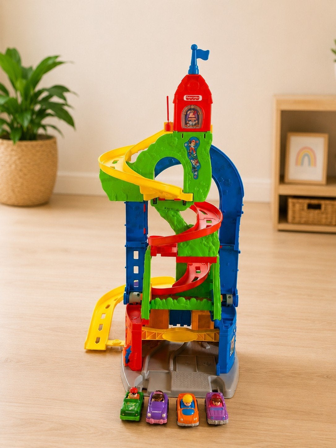 Fisher Price Little People - Zit & Sta Racebaan, Kinderen en Baby's, Speelgoed | Fisher-Price, Ophalen, Zo goed als nieuw, Speelset