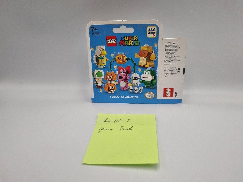 Lego Mario 71413 Character Series 6 Char06-2 Green Toad, Neuf, Complet, Enlèvement ou Envoi, Lego