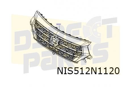Nissan Townstar (1/22-) (XFK) voorbumpergrille Origineel! 62, -, -, Nieuw, Bumper
