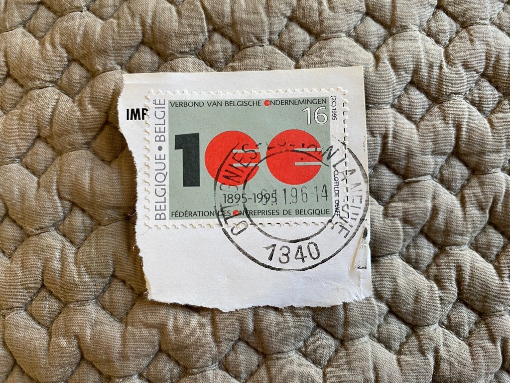 Timbre Belgique Fédération des entreprises de Belgique 1995, Affranchi, Timbre-poste, Envoi, Autre