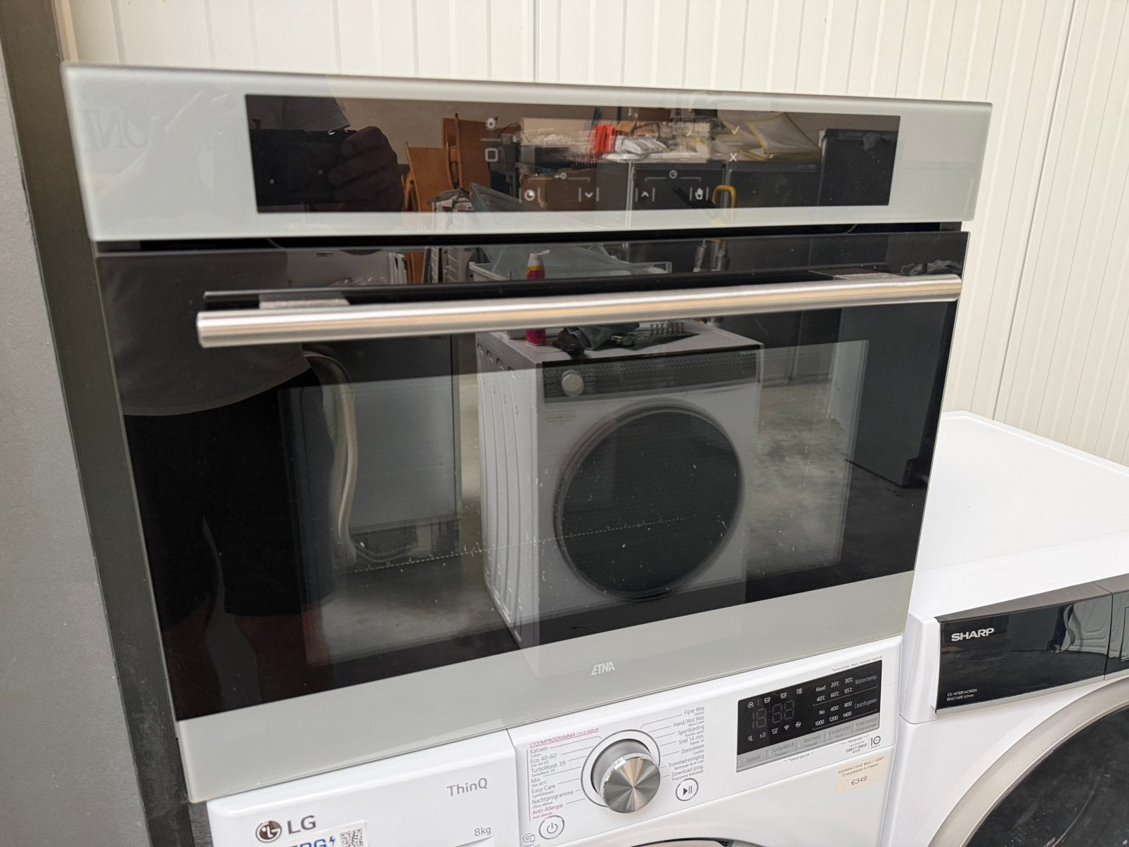 Zeer mooie Etna combi microgolf / oven 45cm met garantie!, Ophalen, 45 tot 50 cm, Inbouw, Microgolffunctie