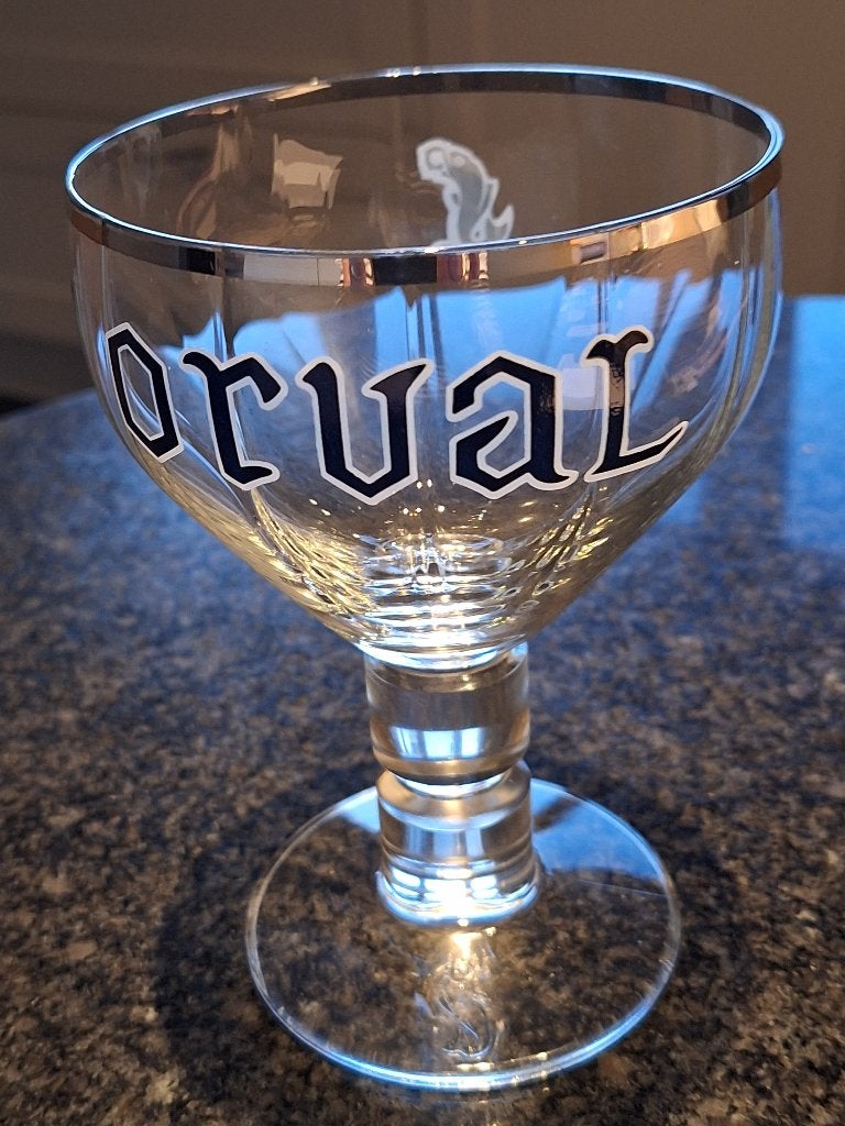 ORVAL bierglas op voet, Ophalen of Verzenden, Nieuw, Glas of Glazen, Overige merken