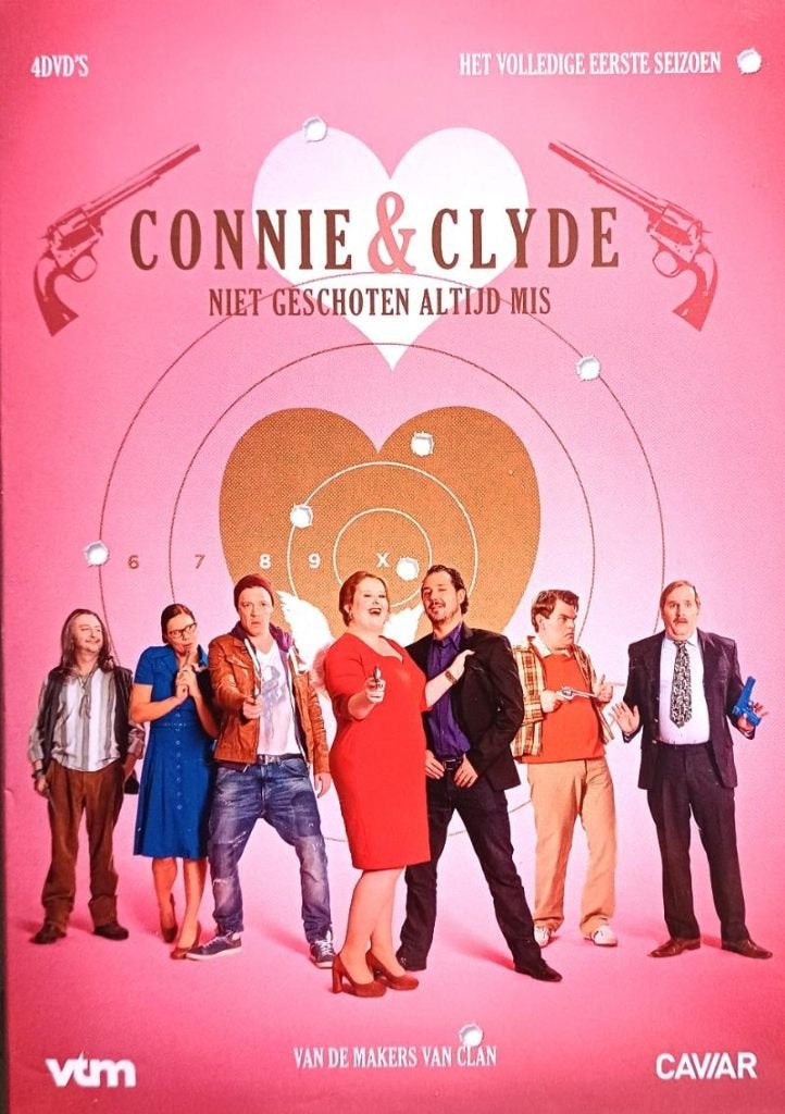 dvd CONNIE & CLYDE  4 DVD's  AXEL DAESELEIRE EVA VD GUCHT, Ophalen of Verzenden, Zo goed als nieuw, Nederlands, Nederlands