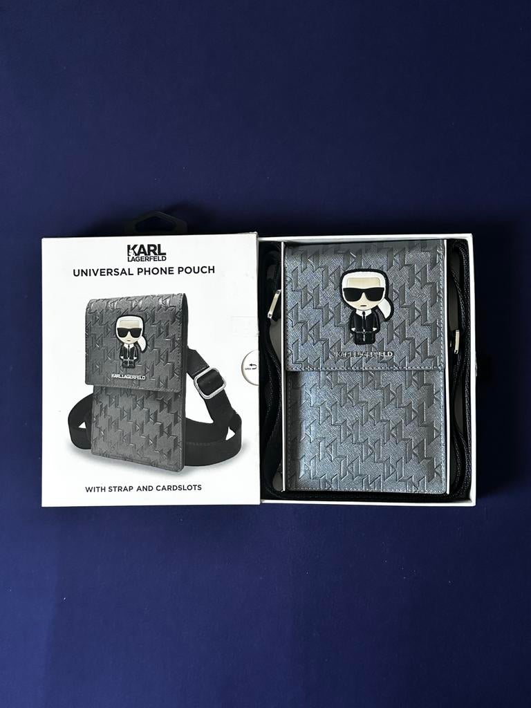 Sac à bandoulière Karl Lagerfeld, Enlèvement, Neuf, Gris, Sac à bandoulière