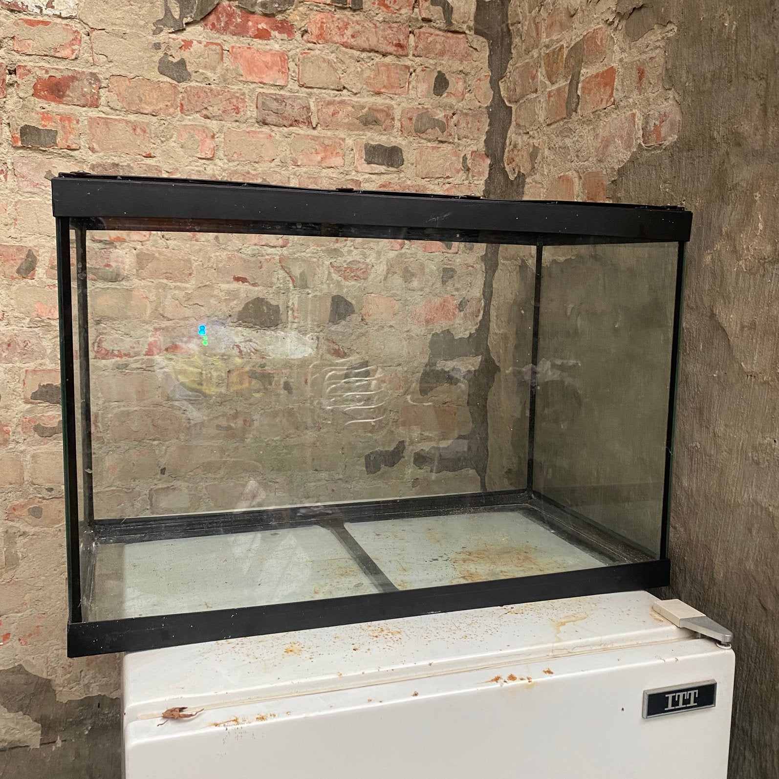 Aquarium met deksel, Ophalen, Gebruikt, Leeg aquarium