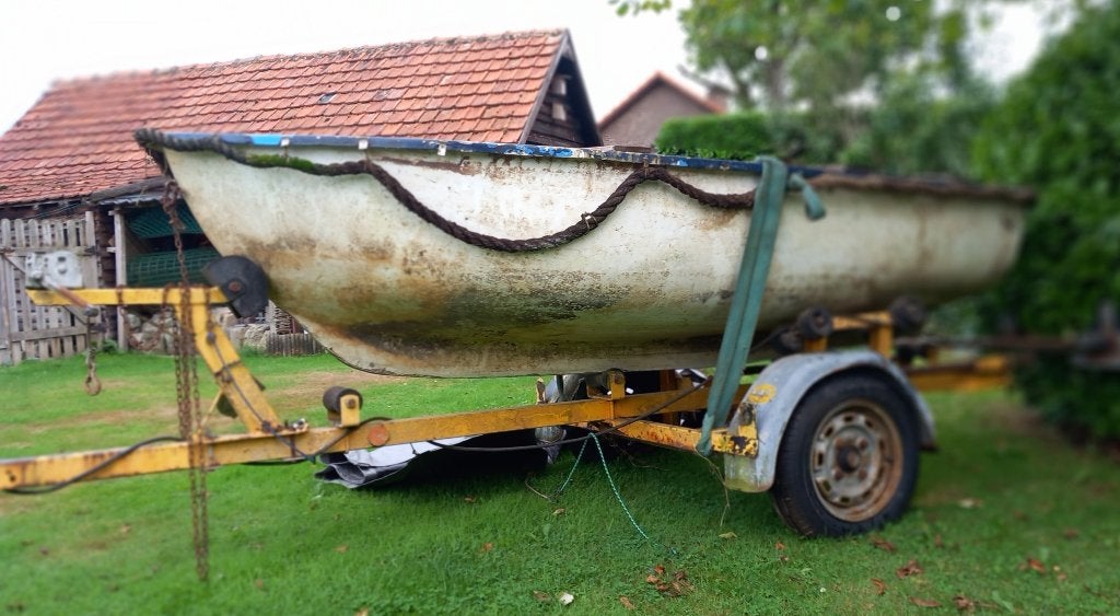 Bootje + elektromotor, Enlèvement, Utilisé