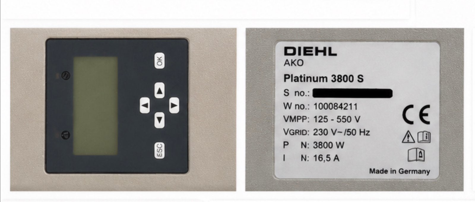 Diehl AKO Platinum 3800S zonnepaneelomvormer – werkend, Bricolage & Construction, Panneaux solaires & Accessoires, Enlèvement