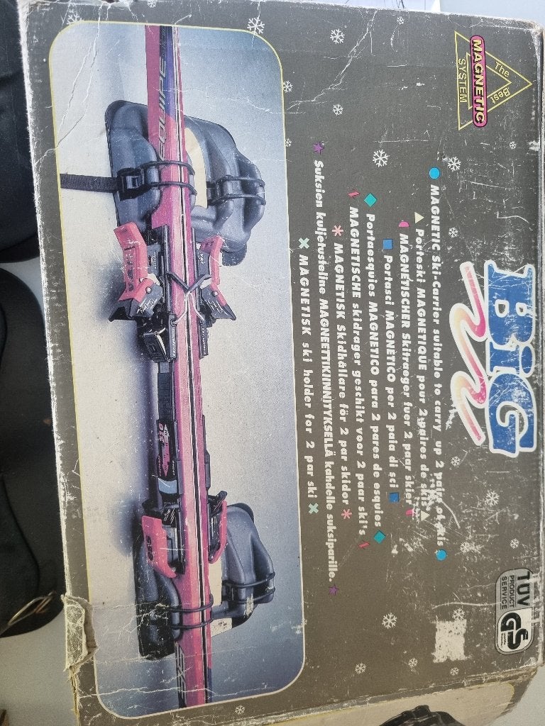 Magnetische dakdrager voor ski's, Auto diversen, Dakdragers, Ophalen of Verzenden, Gebruikt