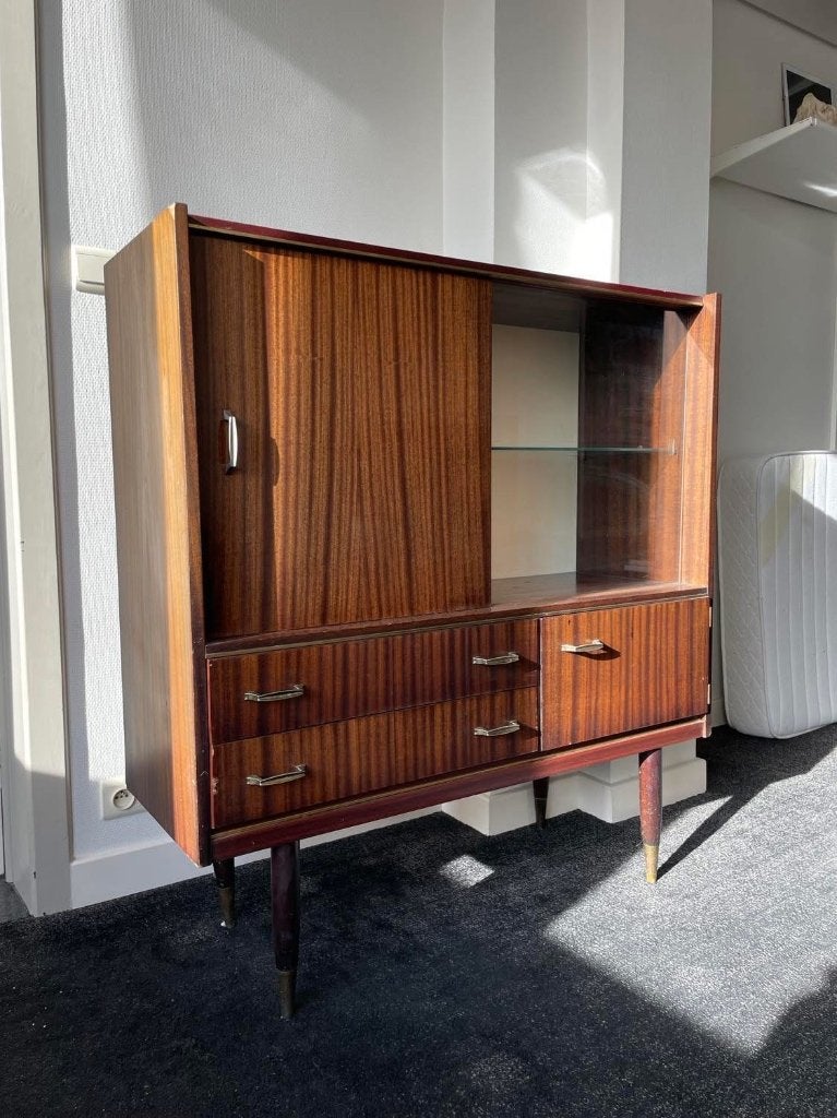 Buffet vintage, Maison & Meubles, Armoires | Armoires murales, 25 à 50 cm, Avec tablette(s), Moins de 150 cm, Enlèvement